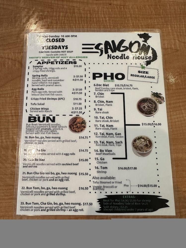 Saigon Noodle House Menu image 3